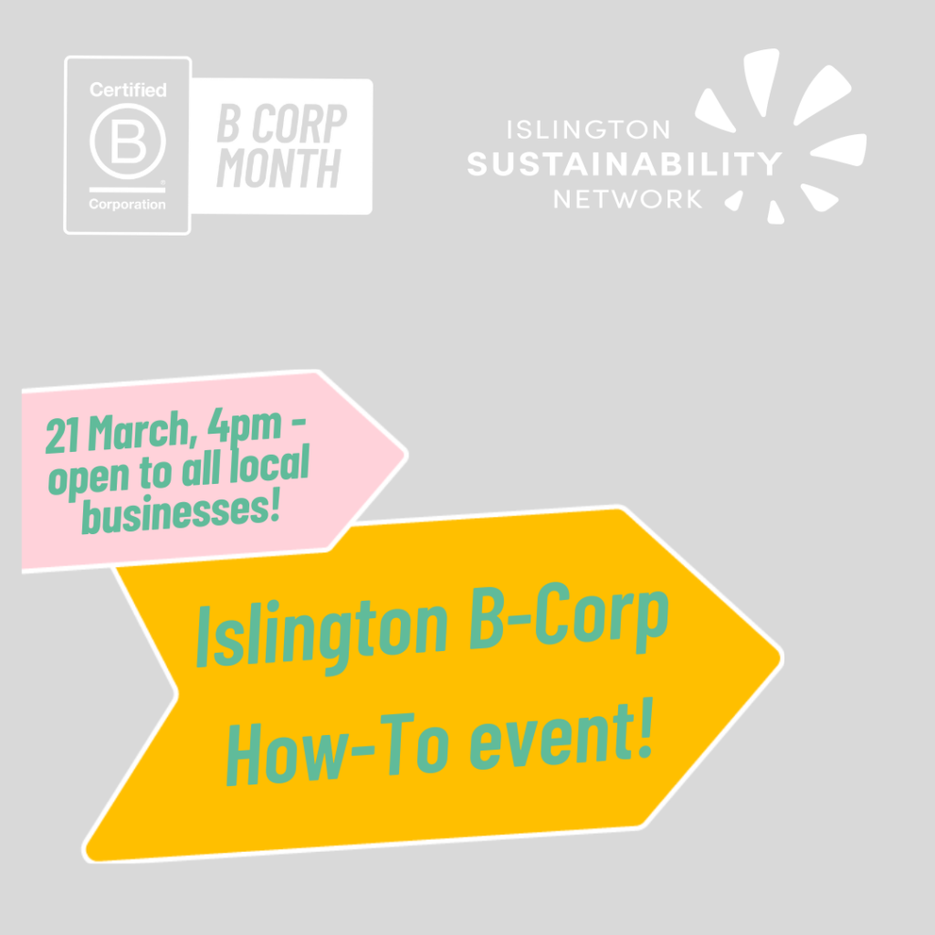 Islington B Corp businesses celebrate B Corp month